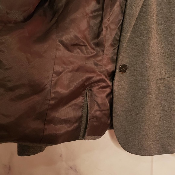 ZARA BASIC women tailored gray blazer coat - Picture 8 of 9